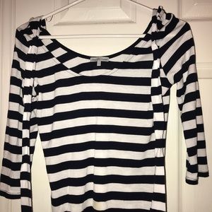 Black and white striped shirt